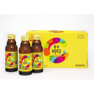 Nước uống tăng lực hồng sâm KGC Jung Kwan Jang Vita 100ml x 10 chai | kgcvietnam.vn