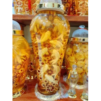 Bình rượu sâm điêu khắc cửu ngư quần hội bình 41 lít bình số 26