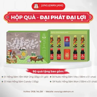 Hộp quà tặng hồng sâm cao cấp KGC Đại Phát Đại Lợi