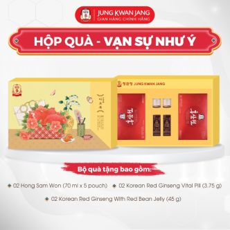 Hộp Quà Tặng Hồng Sâm Cao Cấp KGC Jung Kwan Jang Vạn Sự Như Ý