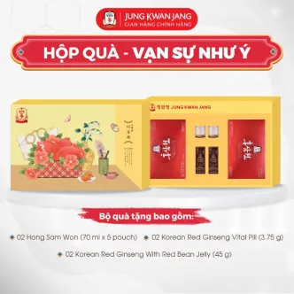 Hộp Quà Tặng Hồng Sâm Cao Cấp KGC Jung Kwan Jang Vạn Sự Như Ý | kgcvietnam.vn