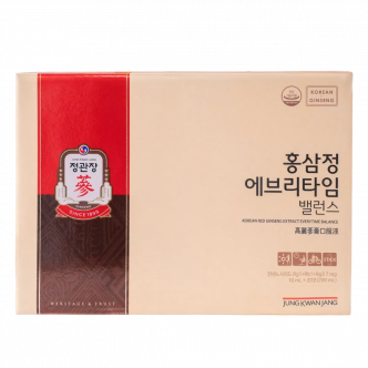 Nước hồng sâm KGC Jung Kwan Jang Everytime Balance 10ml x 20 gói | kgcvietnam.vn