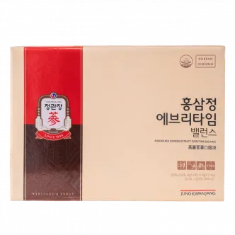 Nước hồng sâm KGC Jung Kwan Jang Everytime Balance 10ml x 20 gói | kgcvietnam.vn
