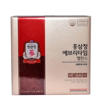 Nước hồng sâm KGC Jung Kwan Jang Everytime Balance 10ml x 30 gói | kgcvietnam.vn