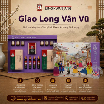 Hộp Quà Tặng Hồng Sâm Cao Cấp Jung Kwan Jang KGC GIAO LONG VÂN VŨ