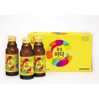 Nước uống tăng lực hồng sâm KGC Jung Kwan Jang Vita 100ml x 10 chai | kgcvietnam.vn