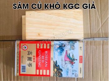 bán hồng sâm củ khô KGC giả giảm giá 70% trên facebook do bị móp hộp