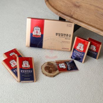 Hình Ảnh Chi Tiết Hồng sâm lát tẩm mật ong KGC Jung Kwan Jang 20g x 6 gói