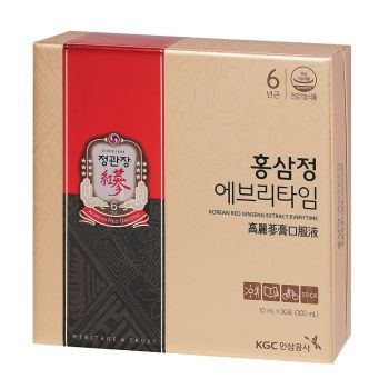 Nước hồng sâm KGC Jung Kwan Jang Everytime 10ml x 30 gói | kgcvietnam.vn