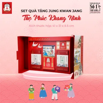 Hộp Quà Tặng Hồng Sâm VIP KGC Jung Kwan Jang Thọ Phúc Khang Minh | kgcvietnam.vn