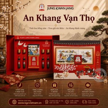 Hộp Quà Tặng Hồng Sâm Vip KGC Jung Kwan Jang An Khang Vạn Thọ