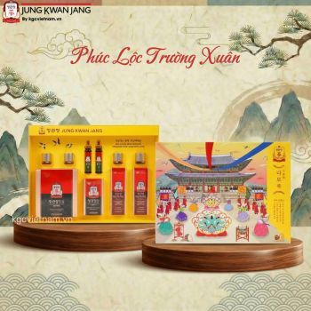 Hộp quà tặng hồng sâm KGC Jung Kwan Jang Phúc Lộc Trường Xuân