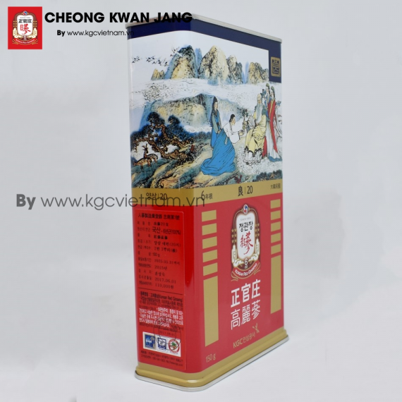 Hồng Sâm Củ Khô KGC Hàn Quốc  150 gam 7 củ số 20 | kgcvietnam.vn