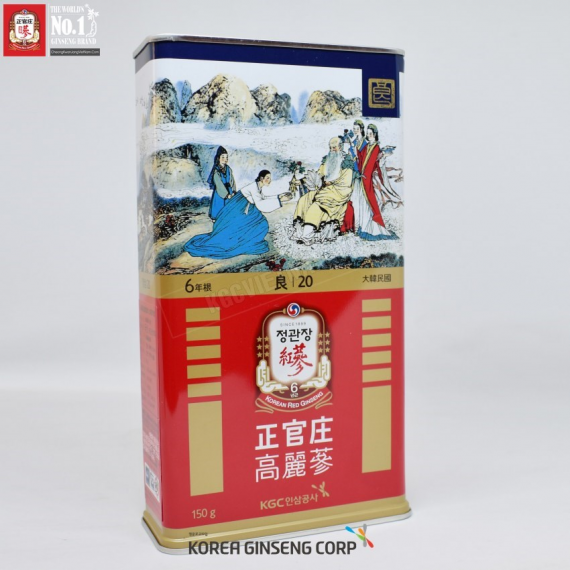 Hồng Sâm Củ Khô KGC Hàn Quốc  150 gam 7 củ số 20 | kgcvietnam.vn