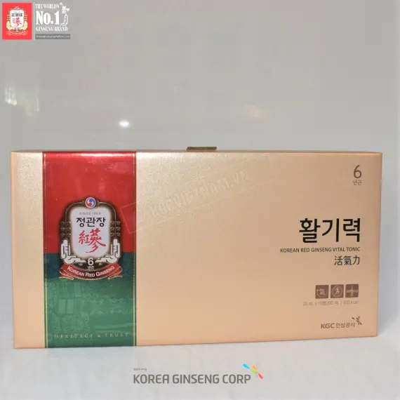 Nước hồng sâm KGC Vital Tonic 20ml x 10 ống | kgcvietnam.vn