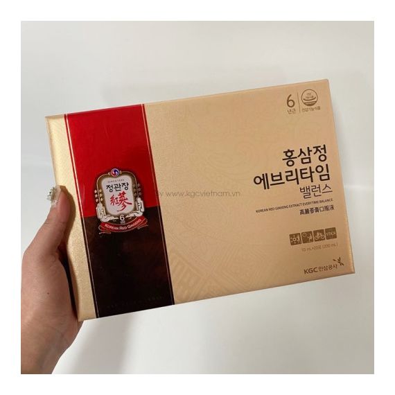 Nước hồng sâm KGC Jung Kwan Jang Everytime Balance 10ml x 20 gói