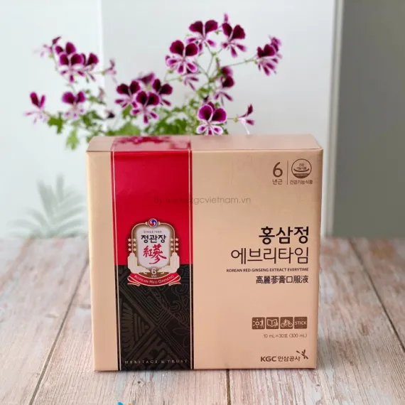 Nước hồng sâm KGC Jung Kwan Jang Everytime 10ml x 30 gói | kgcvietnam.vn