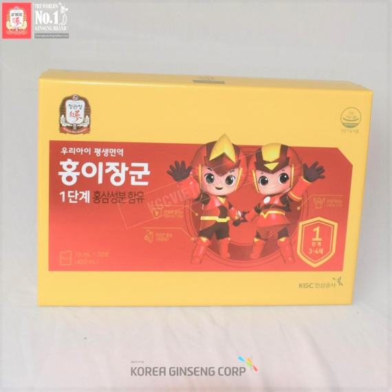 Nước hồng sâm trẻ em KGC Jung Kwan Jang 10ml x 30 gói số 1 | kgcvietnam.vn
