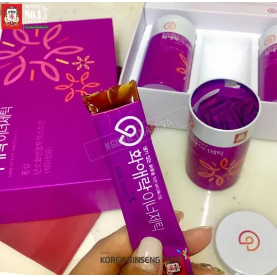 Thạch hồng sâm dành cho phụ nữ KGC Cheong Kwan Jang Hwa Ae Rak Innergetic 15g x 20 gói Thạch hồng sâm dành cho phụ nữ KGC Cheong Kwan Jang Hwa Ae Rak Innergetic 15g x 20 gói