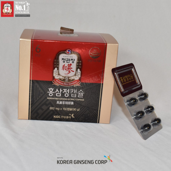 Viên hồng sâm KGC Jung Kwan Jang Extract Capsule 600mg x 300 viên | kgcvietnam.vn