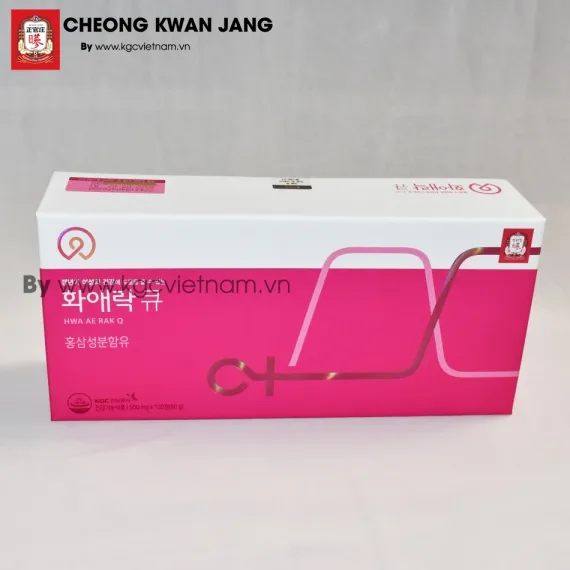 Viên hồng sâm dành cho phụ nữ KGC Hwa Ae Rak Q 500mg x 120 viên