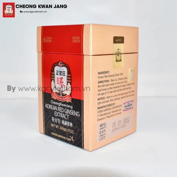 Cao hồng sâm Jung Kwan Jang 240g nhập khẩu ✅ kgc việt nam ✅ Jung kwan jang | kgcvietnam.vn