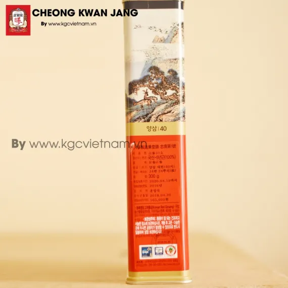 Hồng sâm củ khô KGC Hàn Quốc 300g số 40 | kgcvietnam.vn