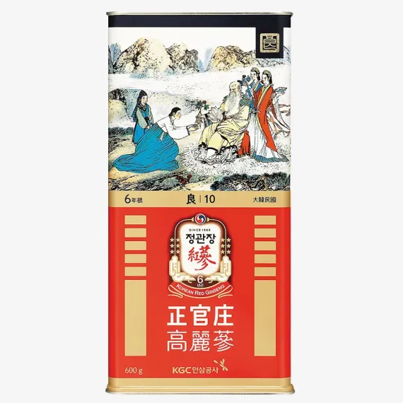 Hồng sâm củ khô KGC Cheong Kwan Jang 600g số 10 (hộp 14 củ)