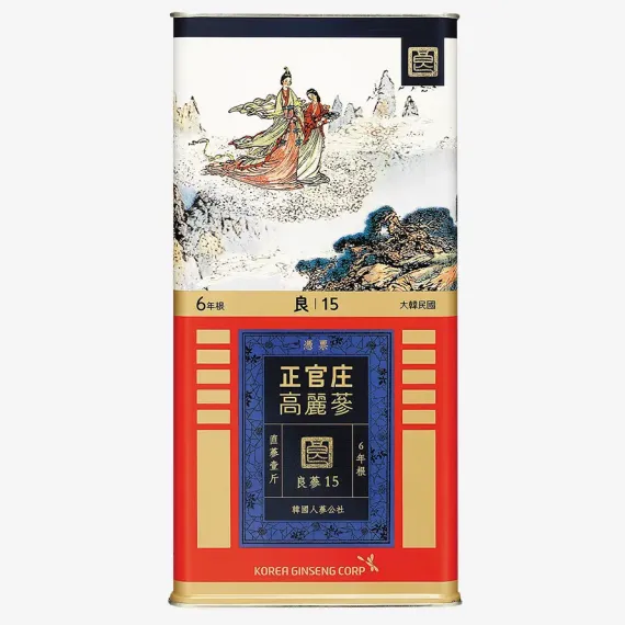 Hồng sâm củ khô KGC Jung Kwan Jang 600g số 15 (hộp 19 củ) | kgcvietnam.vn