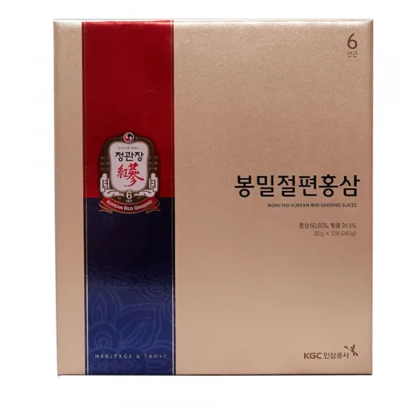 Hồng sâm lát tẩm mật ong KGC Jung Kwan Jang 20g x 12 gói | kgcvietnam.vn