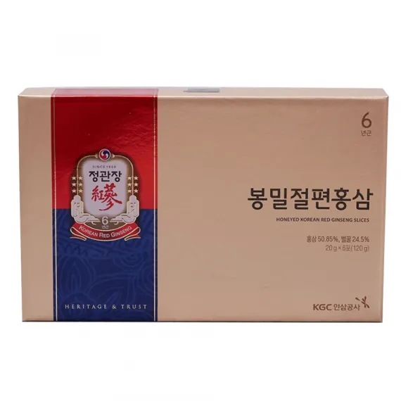 Hồng sâm lát tẩm mật ong Jung Kwan Jang 20g x 6 gói | kgcvietnam