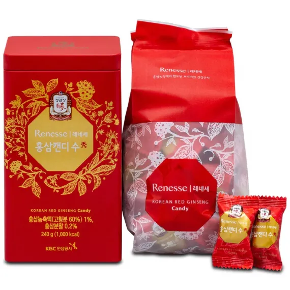 Kẹo Hồng Sâm Có Đường KGC Hàn Quốc 240g