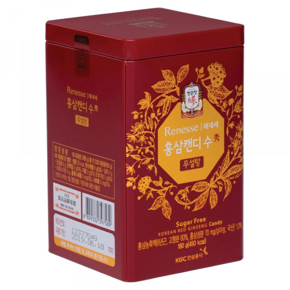 Kẹo Hồng Sâm Không Đường KGC Hàn Quốc 180g