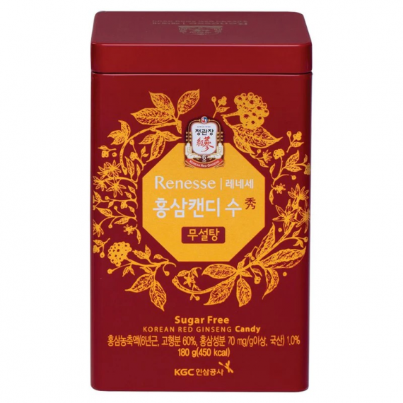 Kẹo Hồng Sâm Không Đường KGC Hàn Quốc 180g