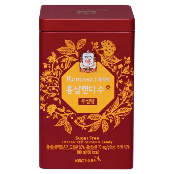 Kẹo Hồng Sâm Không Đường KGC Hàn Quốc 180g Kẹo Hồng Sâm Không Đường KGC Hàn Quốc 180g