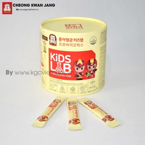 Men vi sinh cho trẻ KGC Cheong Kwan Jang General Hong Yi's Kids Lab Probiotics 1,5g x 90 gói