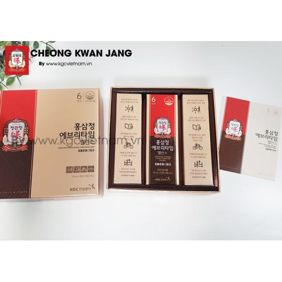 Nước hồng sâm KGC Jung Kwan Jang Everytime Balance 10ml x 30 gói