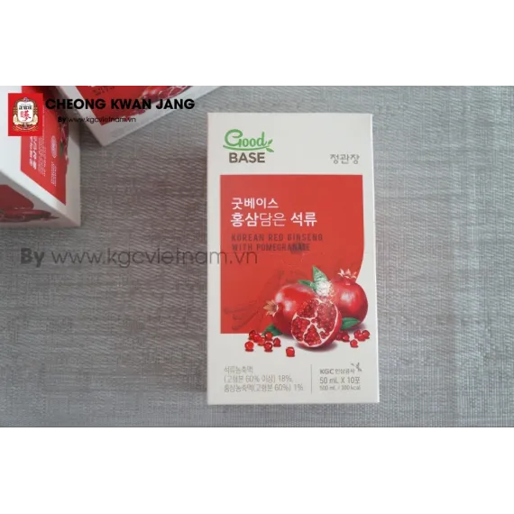Nước hồng sâm lựu đỏ Good Base KGC Jung Kwan Jang 50ml x 30 gói | kgcvietnam.vn