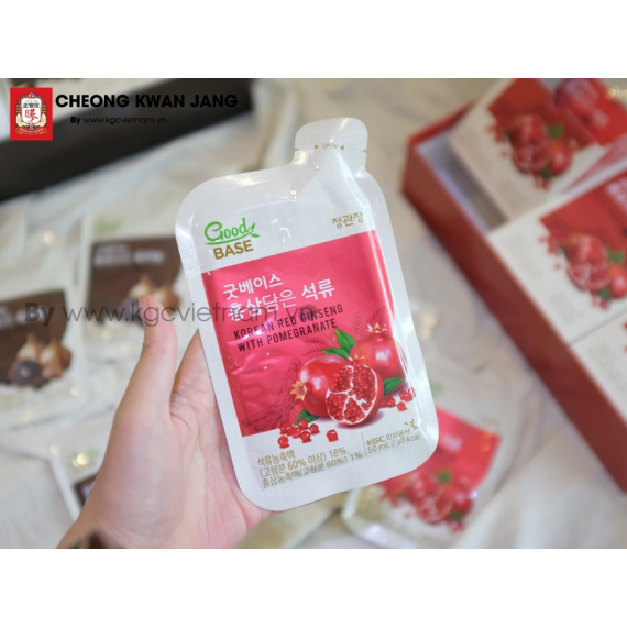 Nước hồng sâm lựu đỏ Good Base KGC Jung Kwan Jang 50ml x 30 gói | kgcvietnam.vn