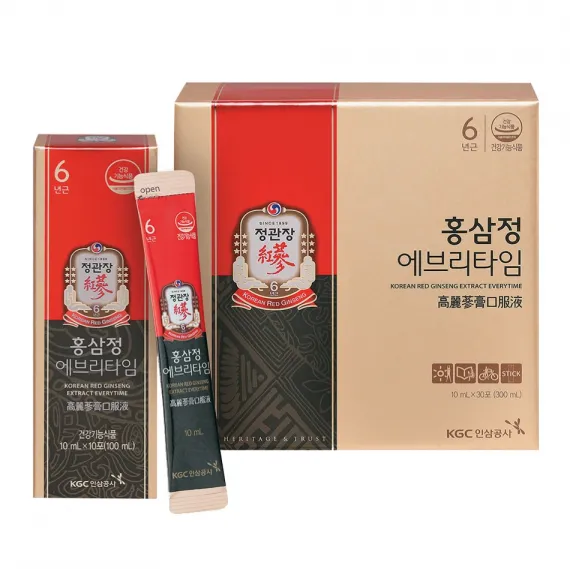 Nước hồng sâm KGC Jung Kwan Jang EveryTime 10ml x 30 gói | kgcvietnam.vn