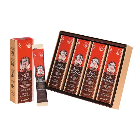 Nước hồng sâm KGC Jung Kwan Jang Everytime Balance 10ml x 20 gói | kgcvietnam.vn