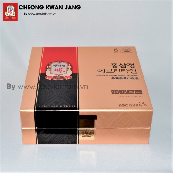 Nước hồng sâm KGC Jung Kwan Jang EveryTime 10ml x 30 gói | kgcvietnam.vn