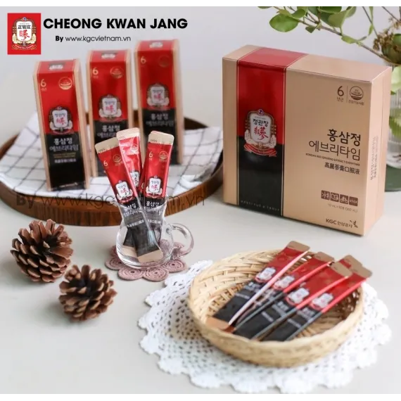 Nước hồng sâm KGC Jung Kwan Jang Everytime 10ml x 30 gói | kgcvietnam.vn