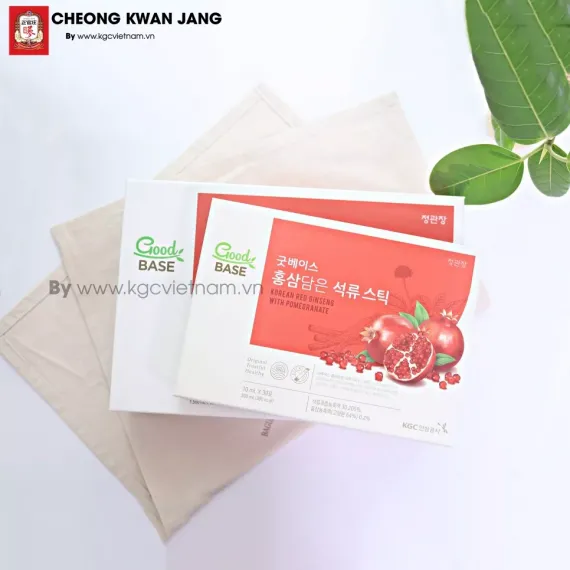 Nước hồng sâm lựu đỏ Good Base KGC Jung Kwan Jang 10ml x 30 gói | kgcvietnam.vn