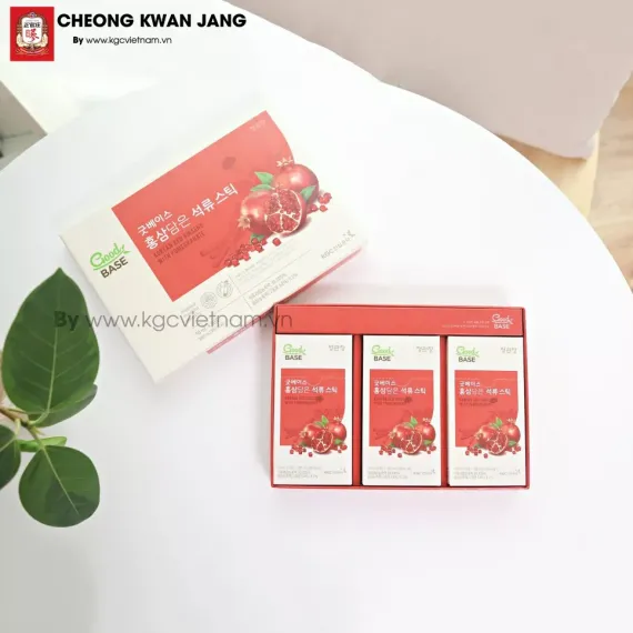 Nước hồng sâm lựu đỏ Good Base KGC Jung Kwan Jang 10ml x 30 gói | kgcvietnam.vn