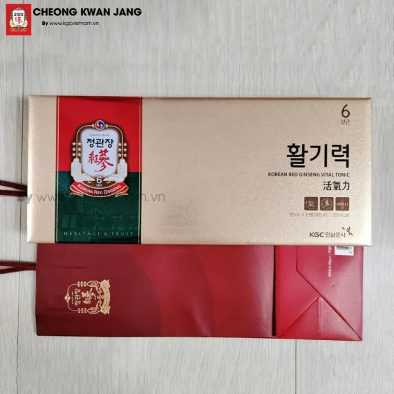 Nước hồng sâm KGC Vital Tonic 20ml x 10 ống | kgcvietnam.vn