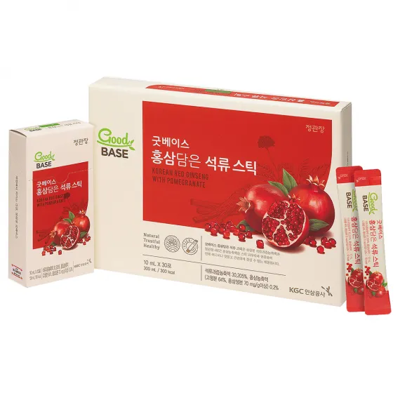 Nước hồng sâm lựu đỏ Good Base KGC Jung Kwan Jang 10ml x 30 gói | kgcvietnam.vn