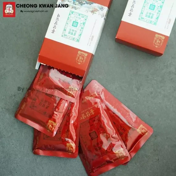 Nước Hồng Sâm Nguyên Chất Hảo Hạng KGC Jung Kwan Jang PURE EXTRACT 90ml x 30 Gói | kgcvietnam.vn