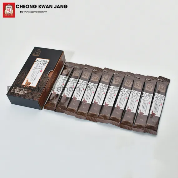Nước hồng sâm nhung hươu KGC Jung Kwan Jang Cheon Nok 10g x 30 gói | kgcvietnam.vn Nước hồng sâm nhung hươu KGC Jung Kwan Jang Cheon Nok 10g x 30 gói | kgcvietnam.vn