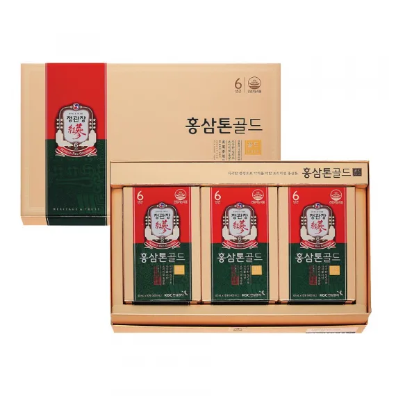 Nước hồng sâm Tonic Gold KGC 40ml x 30 gói | kgcvietnam.vn